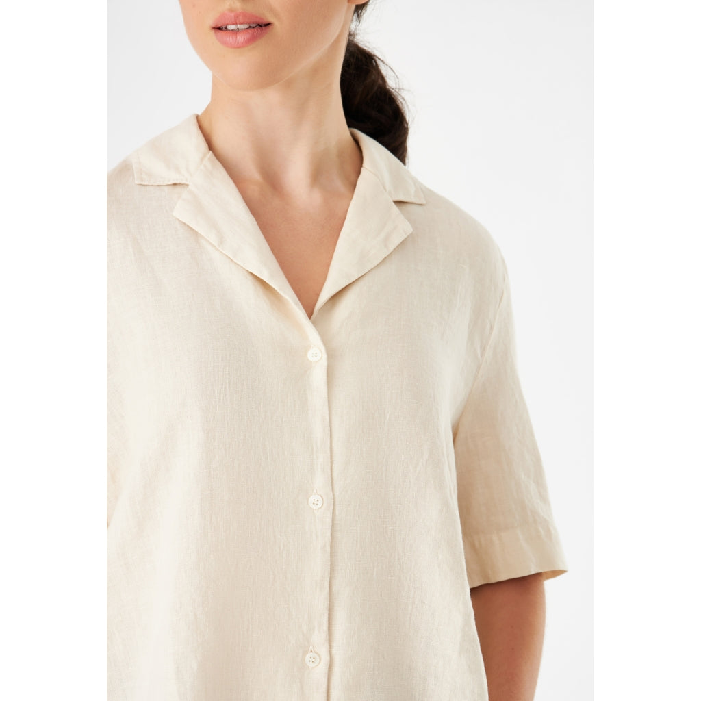 Leinenbluse GBCAROL beige | Givn