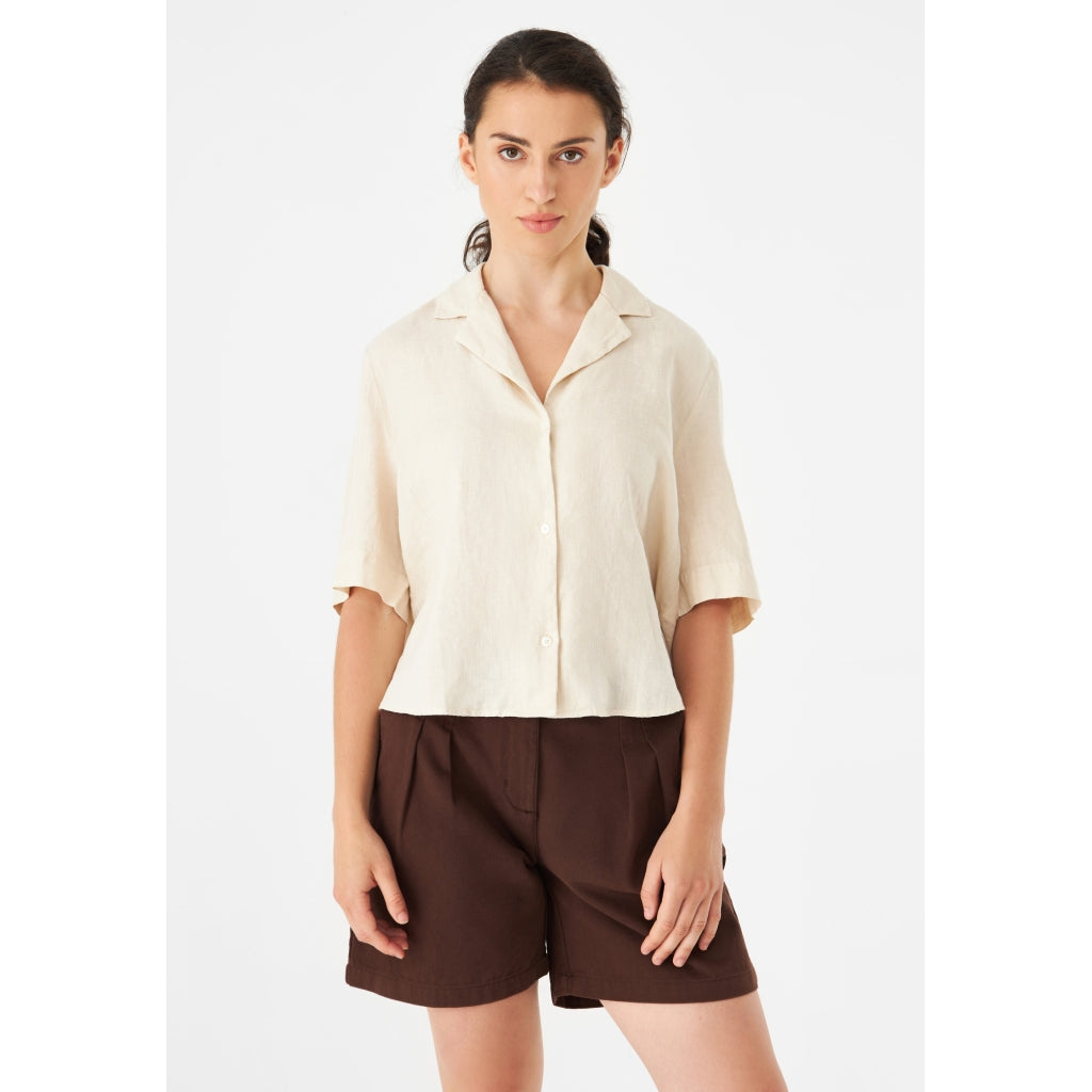 Leinenbluse GBCAROL beige | Givn