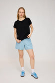 Crew Neck Blouse black | MAZINE