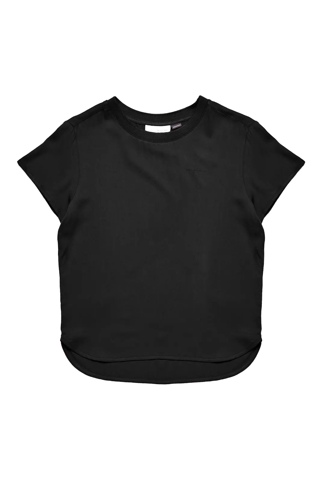Crew Neck Blouse black | MAZINE
