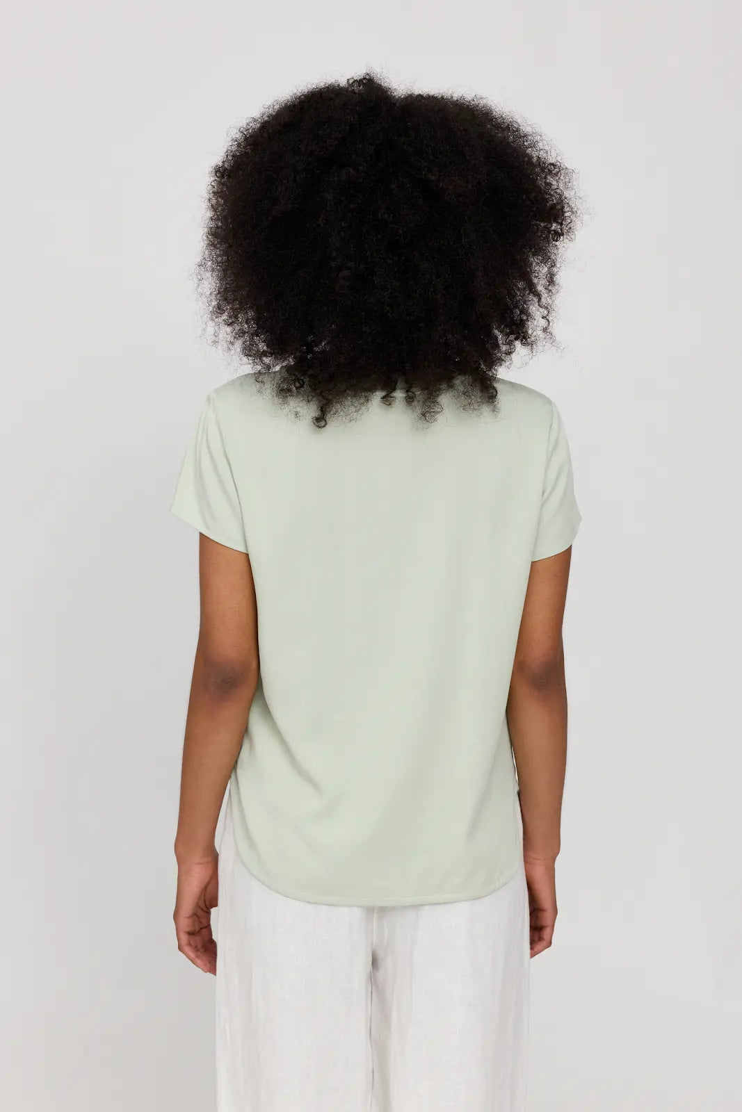 Crew Neck Blouse misty jade | MAZINE