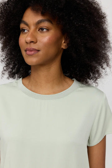 Crew Neck Blouse misty jade | MAZINE