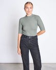T-Shirt NINA Rib Sea Spray | Jan ´n June