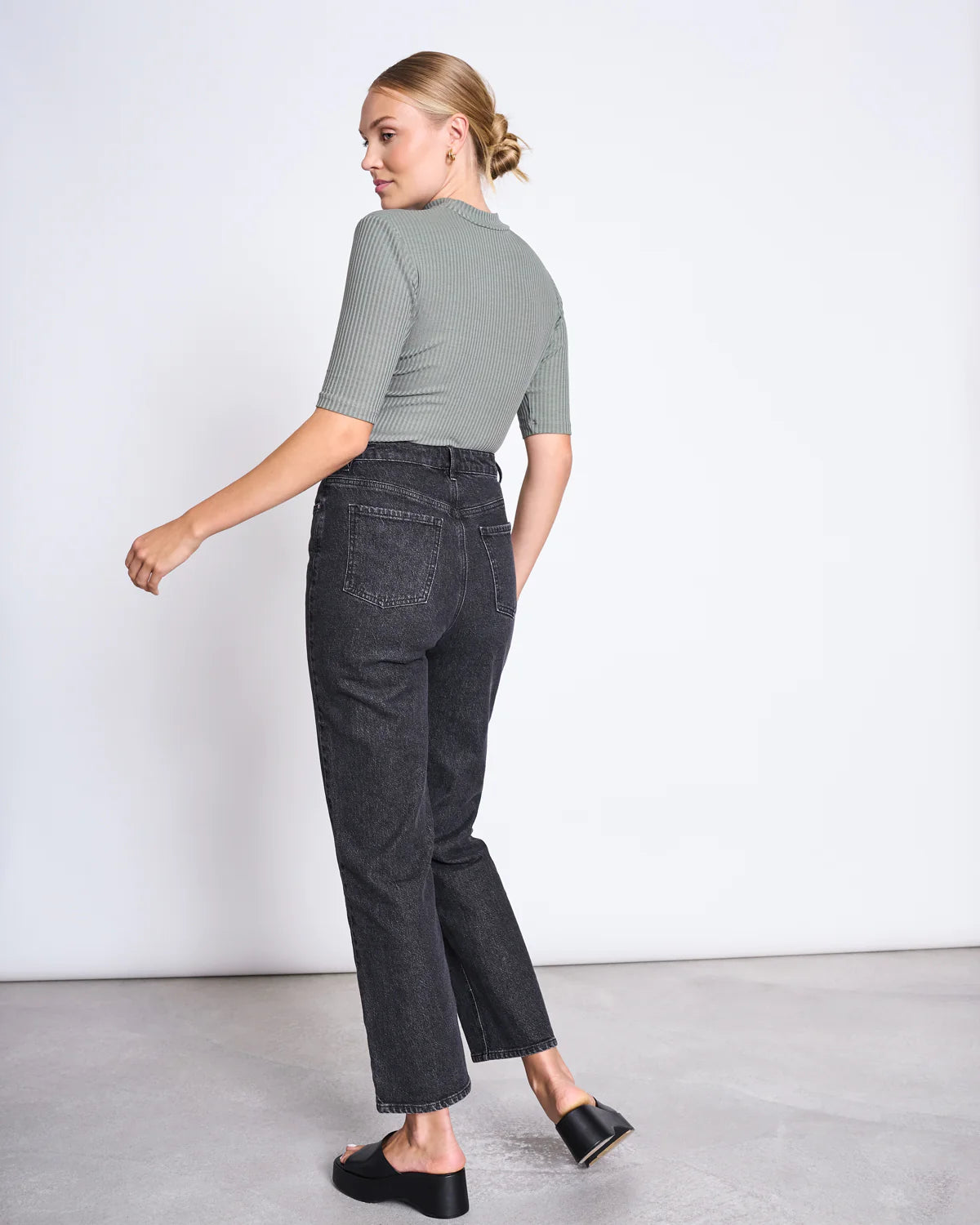 T-Shirt NINA Rib Sea Spray | Jan ´n June