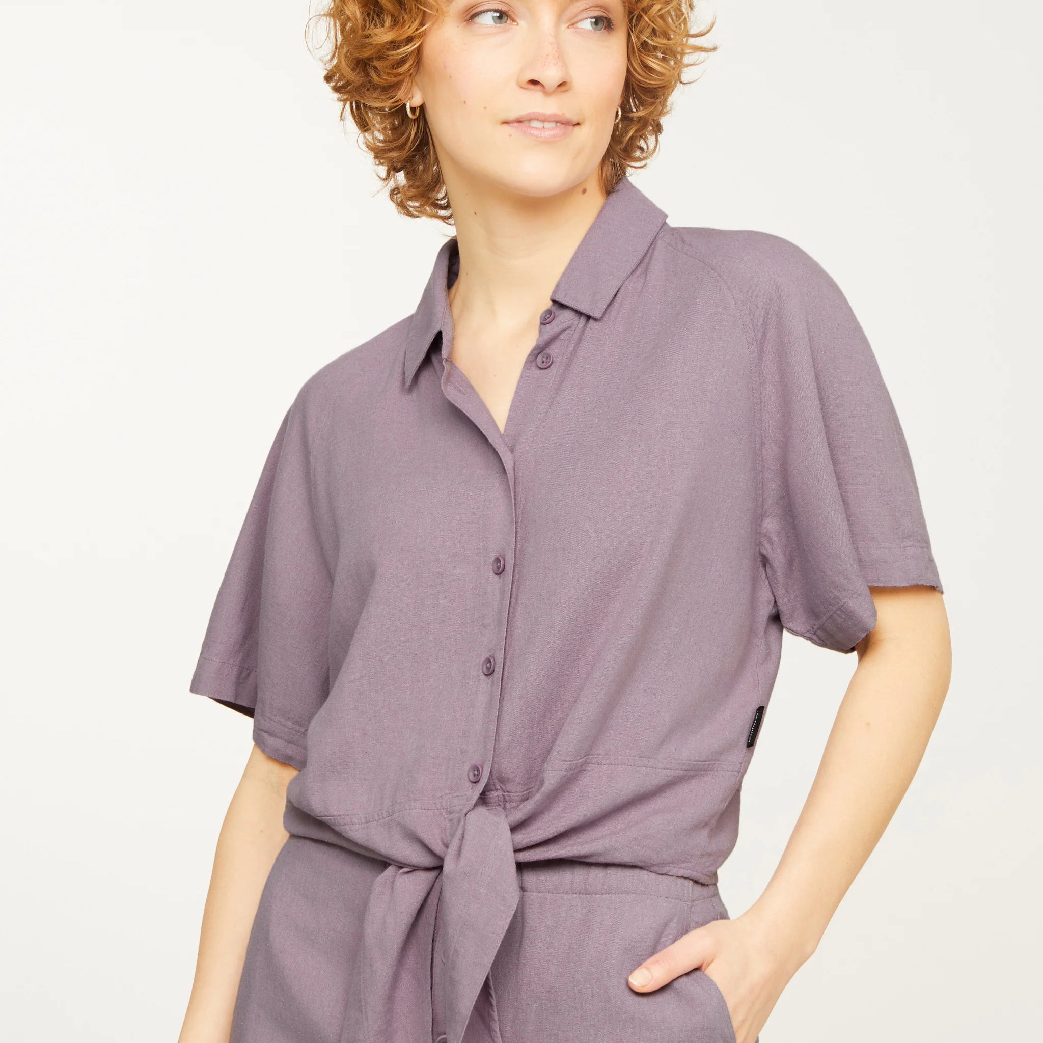 Bluse OCRA grey lilac | recolution