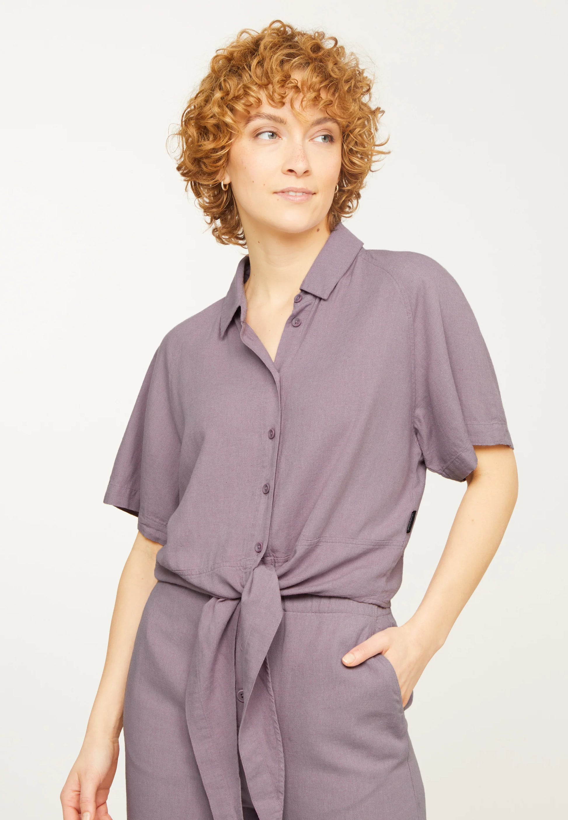 Bluse OCRA grey lilac | recolution