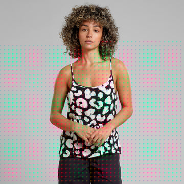 Strap Top Hoby Painted Leopard Black | DEDICATED