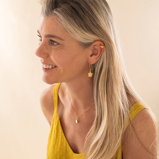 Generous Citrine Earrings GP | a Beautiful Story