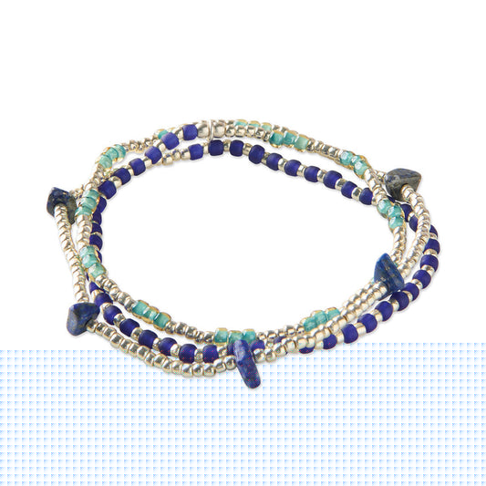 Stream Lapis Lazuli Bracelet SC | a Beautiful Story