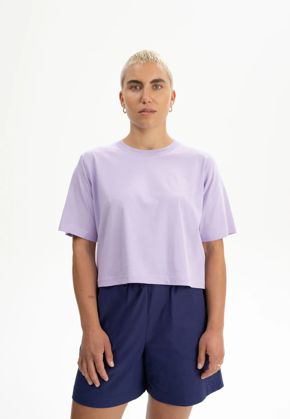 Cropped T-Shirt DESNA krokus | MELAWEAR