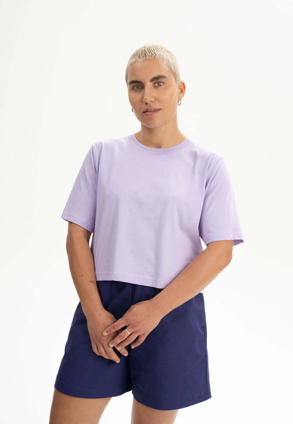 Cropped T-Shirt DESNA krokus | MELAWEAR