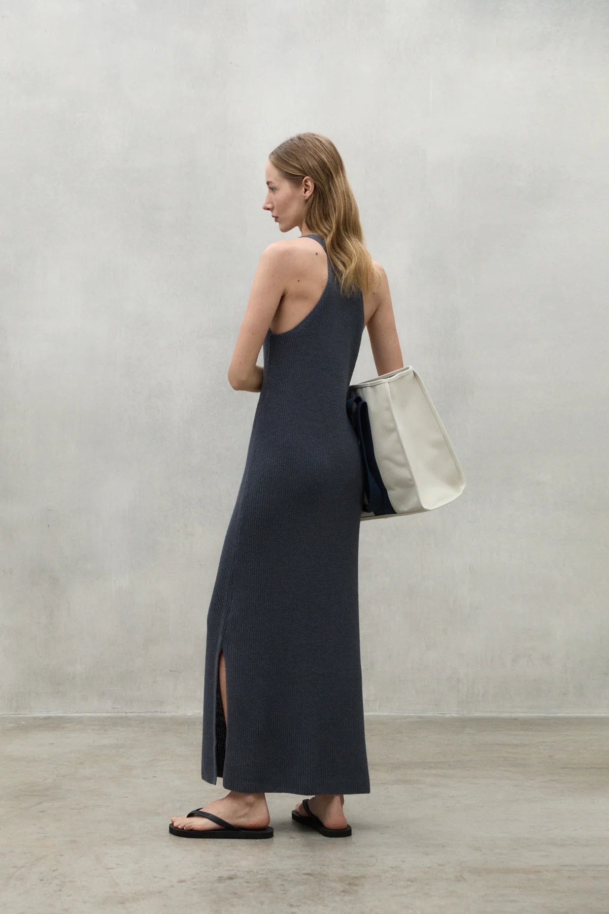 CITRINEALF DRESS grey blue | ECOALF