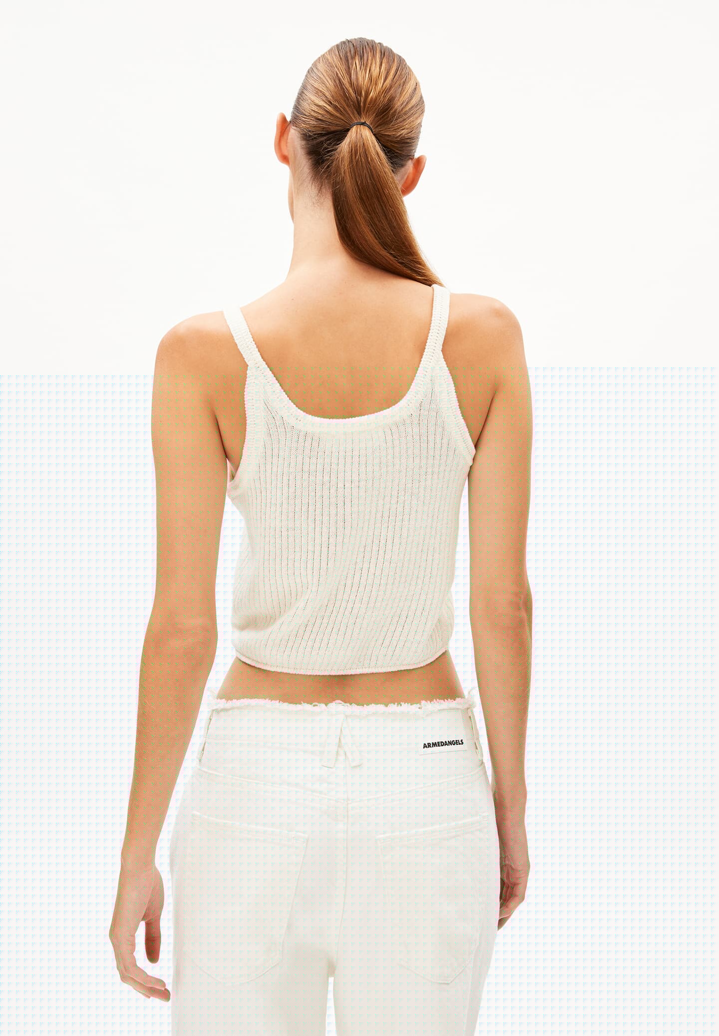 Stricktop BELLAAS LINO off white | ARMEDANGELS