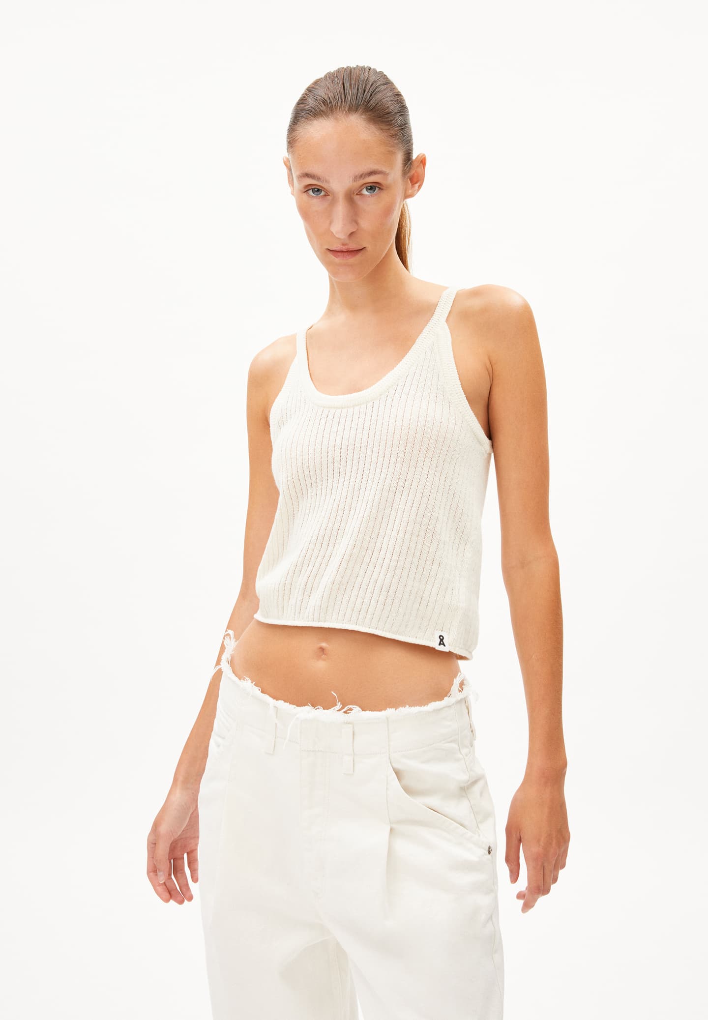 Stricktop BELLAAS LINO off white | ARMEDANGELS