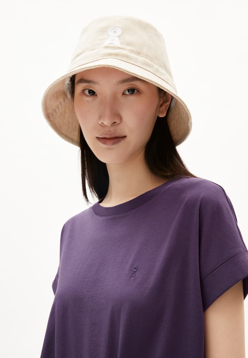 T-Shirt IDAARA blue ash | ARMEDANGELS