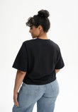 Cropped T-Shirt schwer JOSHNA schwarz | MELAWEAR