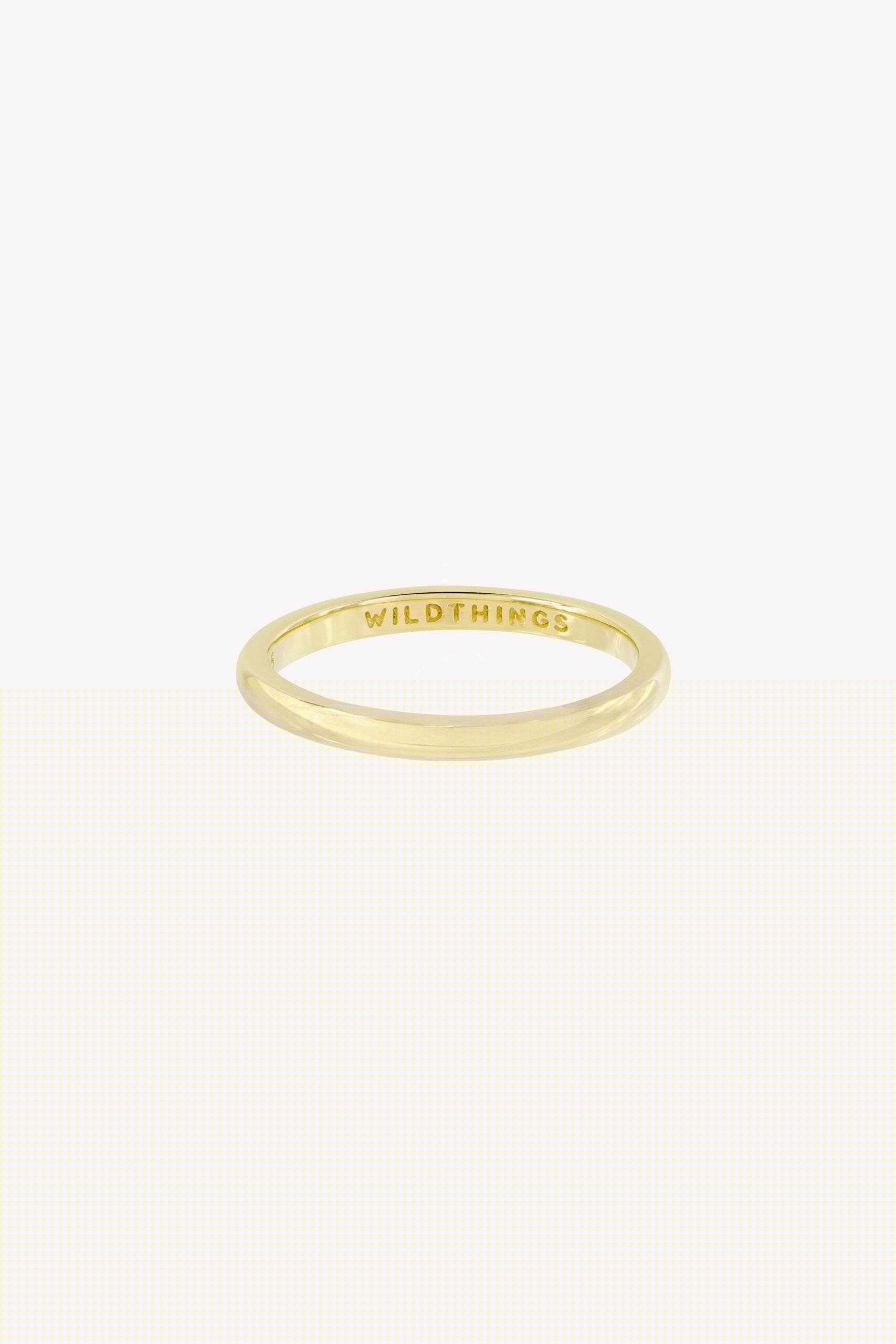 Ring Small band Gold | wildthings