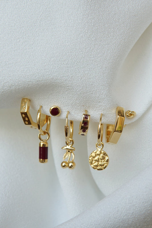 Ohrring leaves coin gold | wildthings