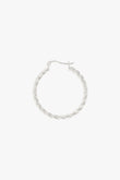 Ohrring Medium Twisted Hoop Silber 30 mm | wildthings