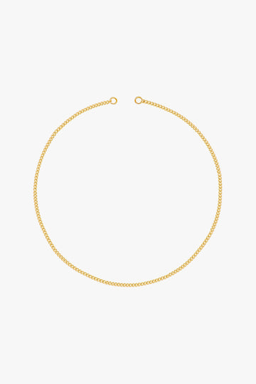 Kette Panzerkette curb clasp Gold 42 cm | wildthings