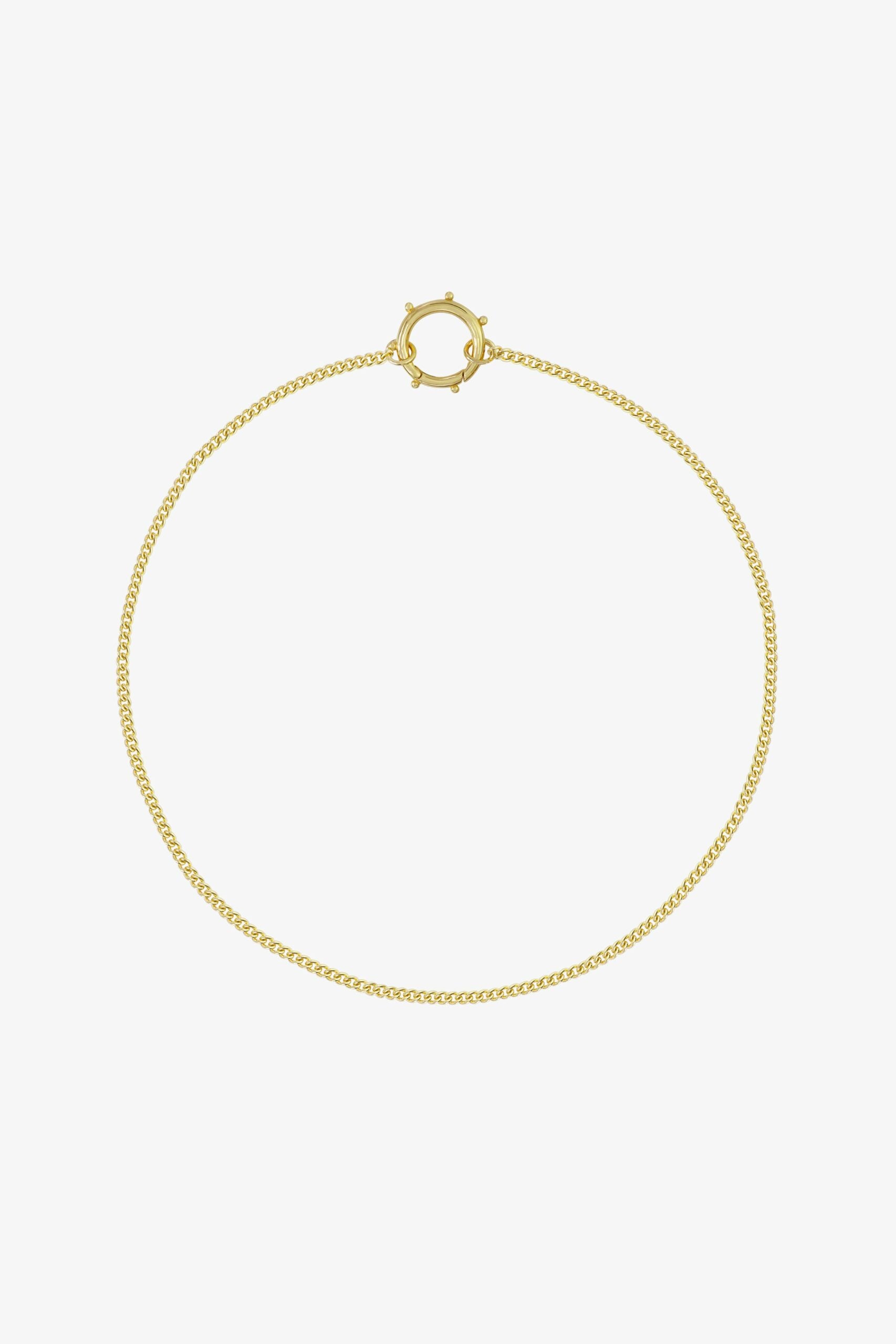 Kette Panzerkette curb clasp Gold 42 cm | wildthings