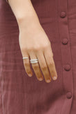 Ring Hammered Stacking Silber | wildthings