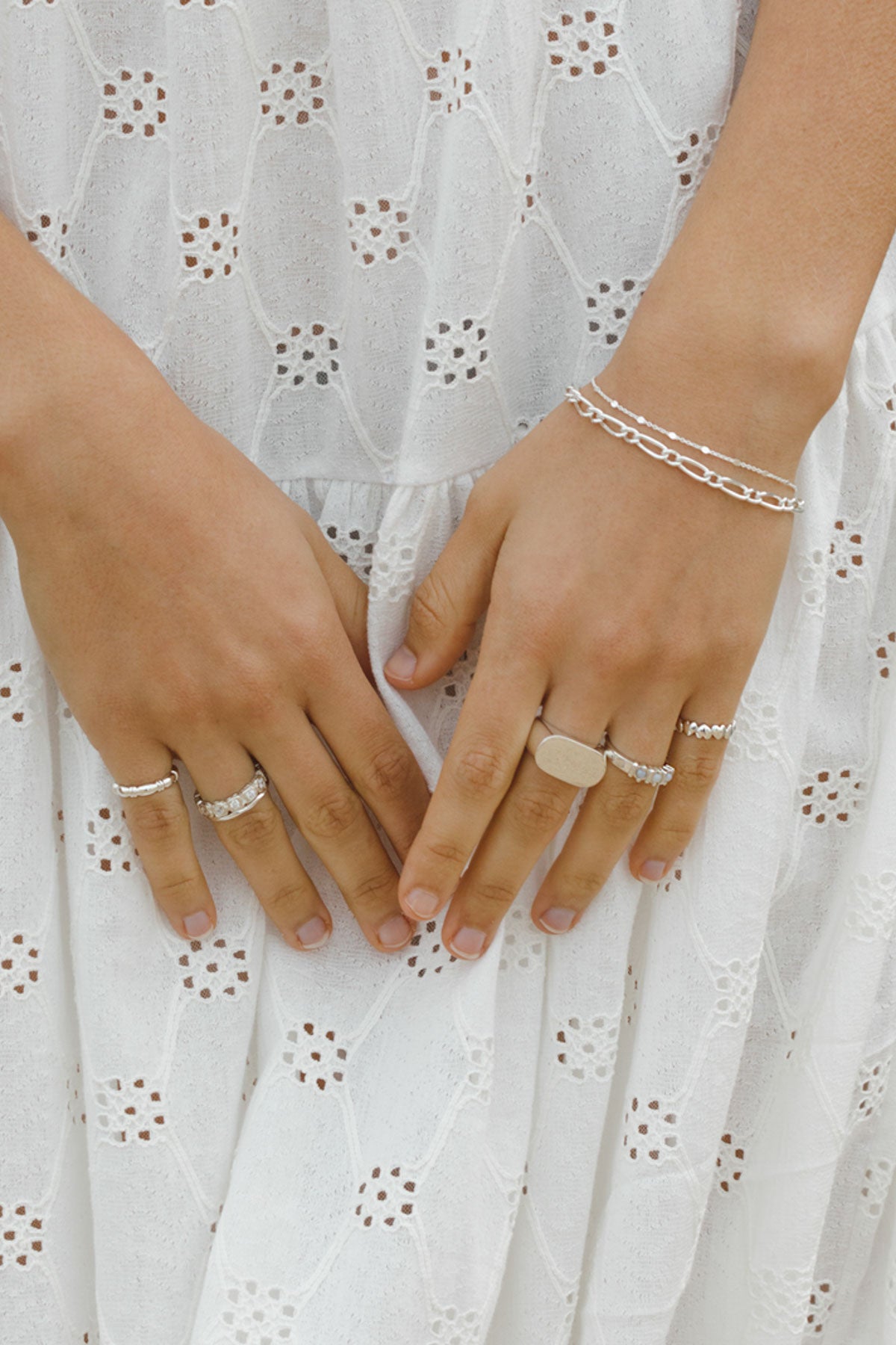 Ring Hammered Stacking Silber | wildthings