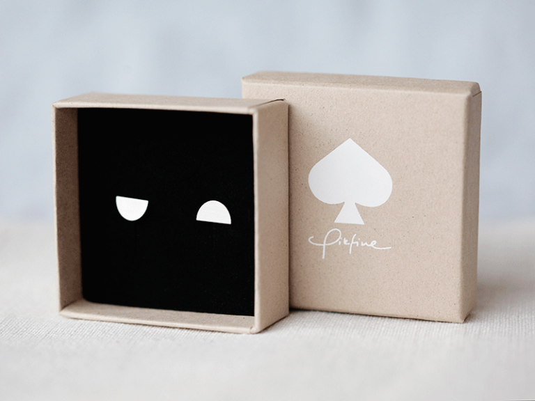 Ohrstecker Moon Silber | Pikfine