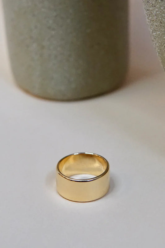 Wide band ring Gold | wildthings