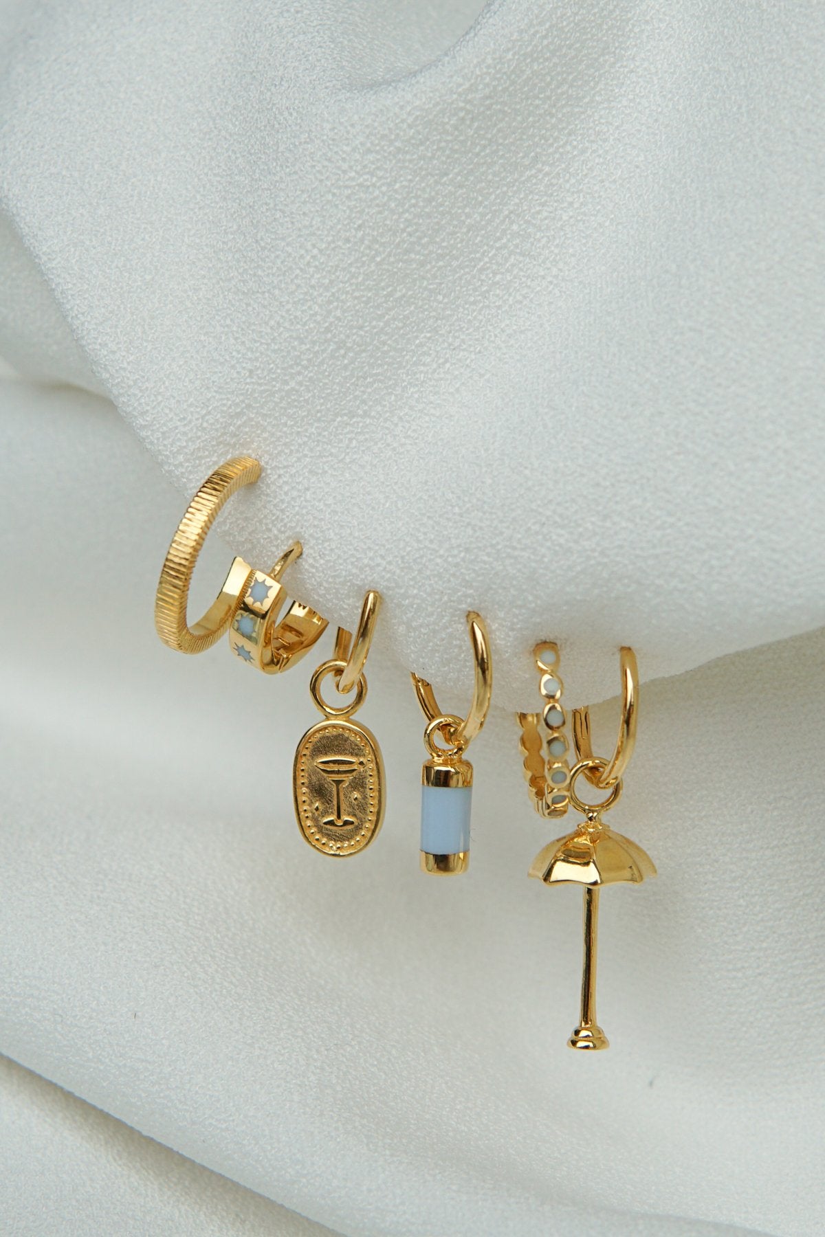 Ohrring blue sky drop Gold | wildthings