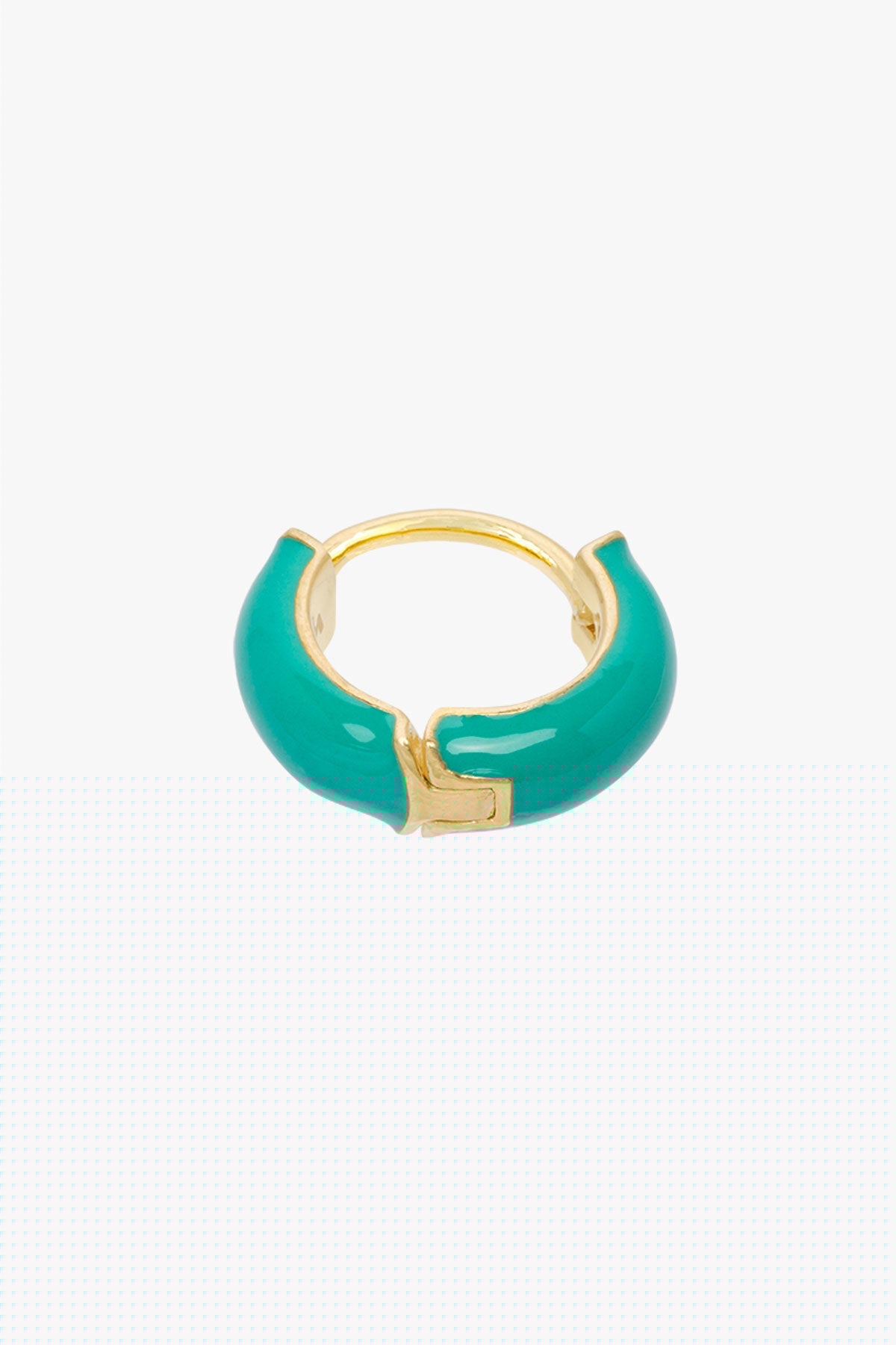 Ohrring Mediterranean enamel huggie Gold | wildthings