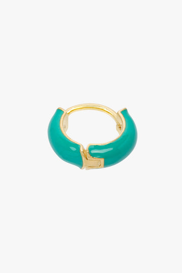 Ohrring Mediterranean enamel huggie Gold | wildthings