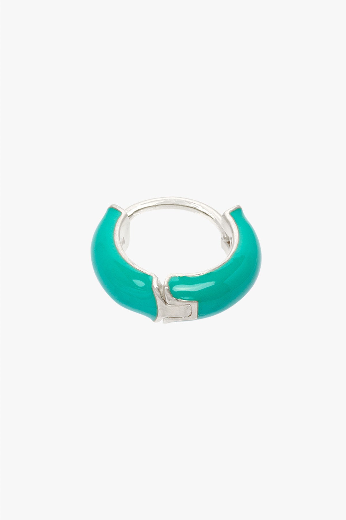 Ohrring Mediterranean enamel huggie Silber | wildthings