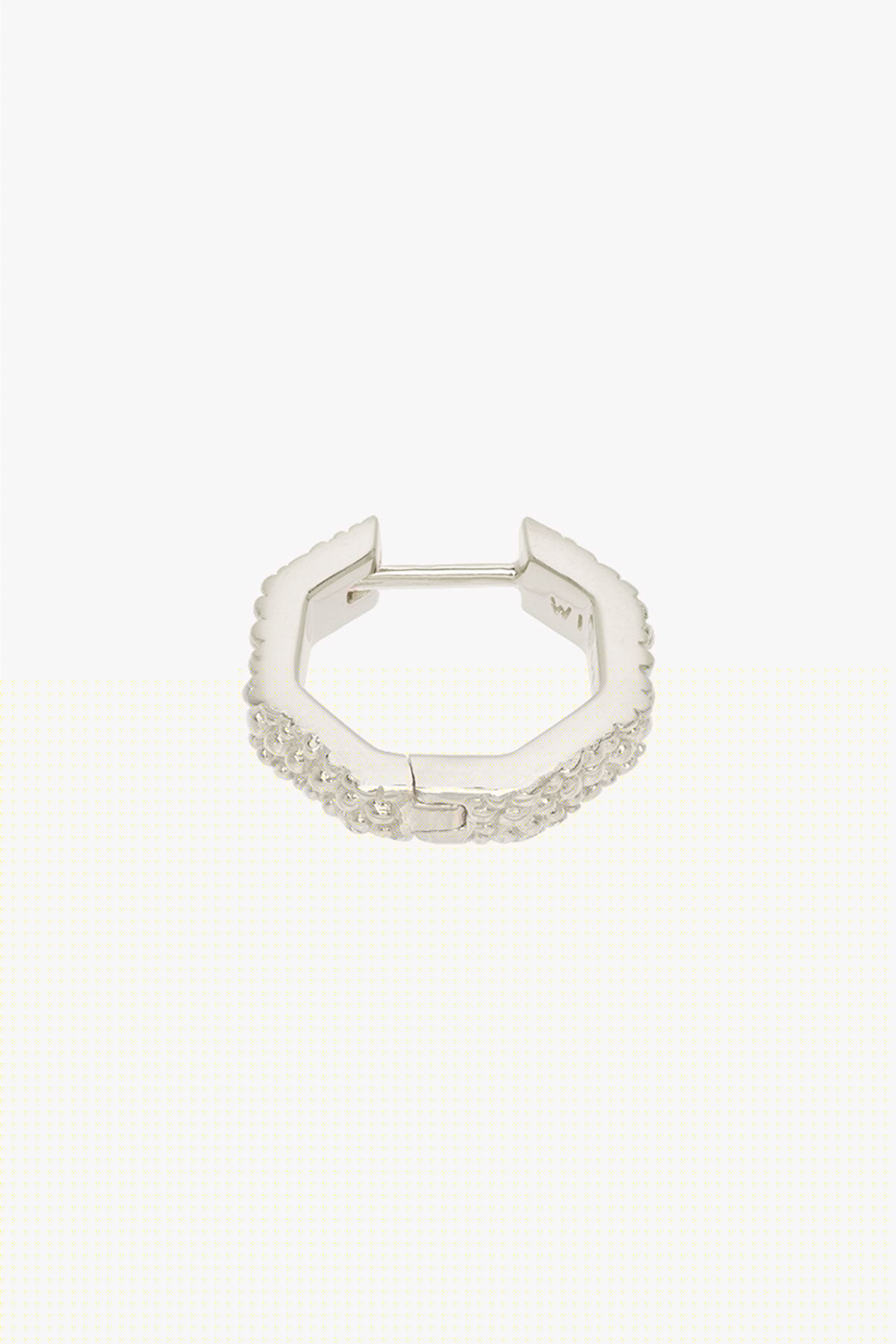 Ohrring Starfish hexagon huggie Silber | wildthings