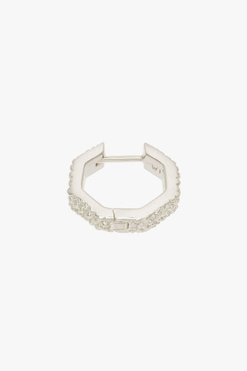 Ohrring Starfish hexagon huggie Silber | wildthings
