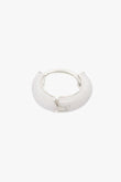Ohrring White enamel huggie Silber | wildthings