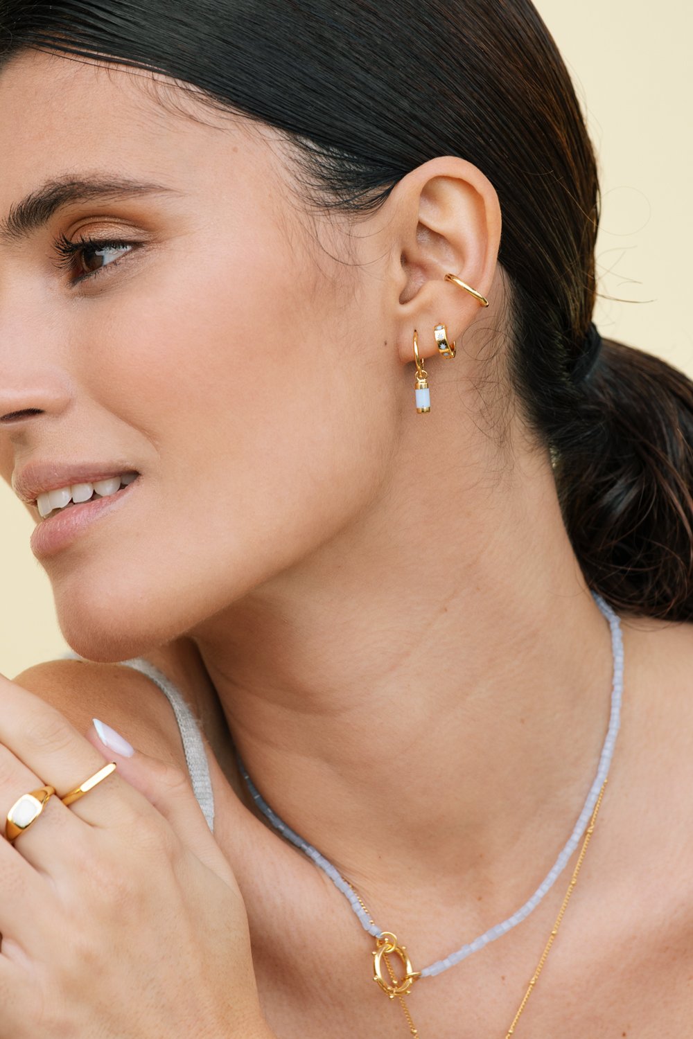 Ohrring blue sky drop Gold | wildthings