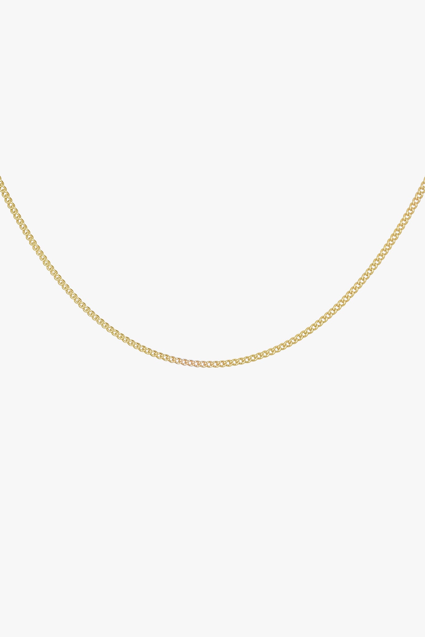 Kette curb chain necklace Gold 45 cm | wildthings