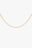 Kette curb chain necklace Gold 45 cm | wildthings