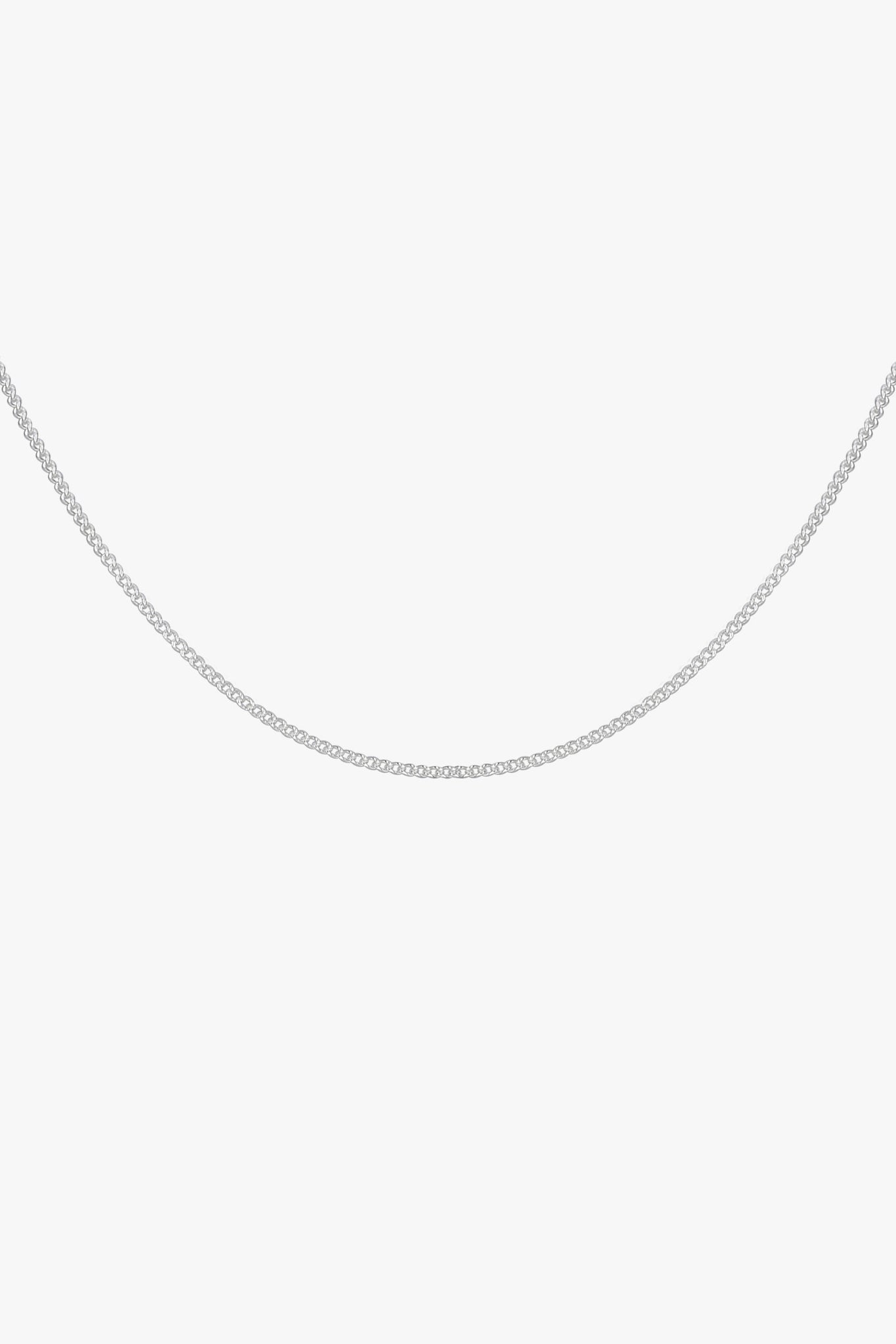 Kette Panzerkette curb chain Silber 45 cm | wildthings