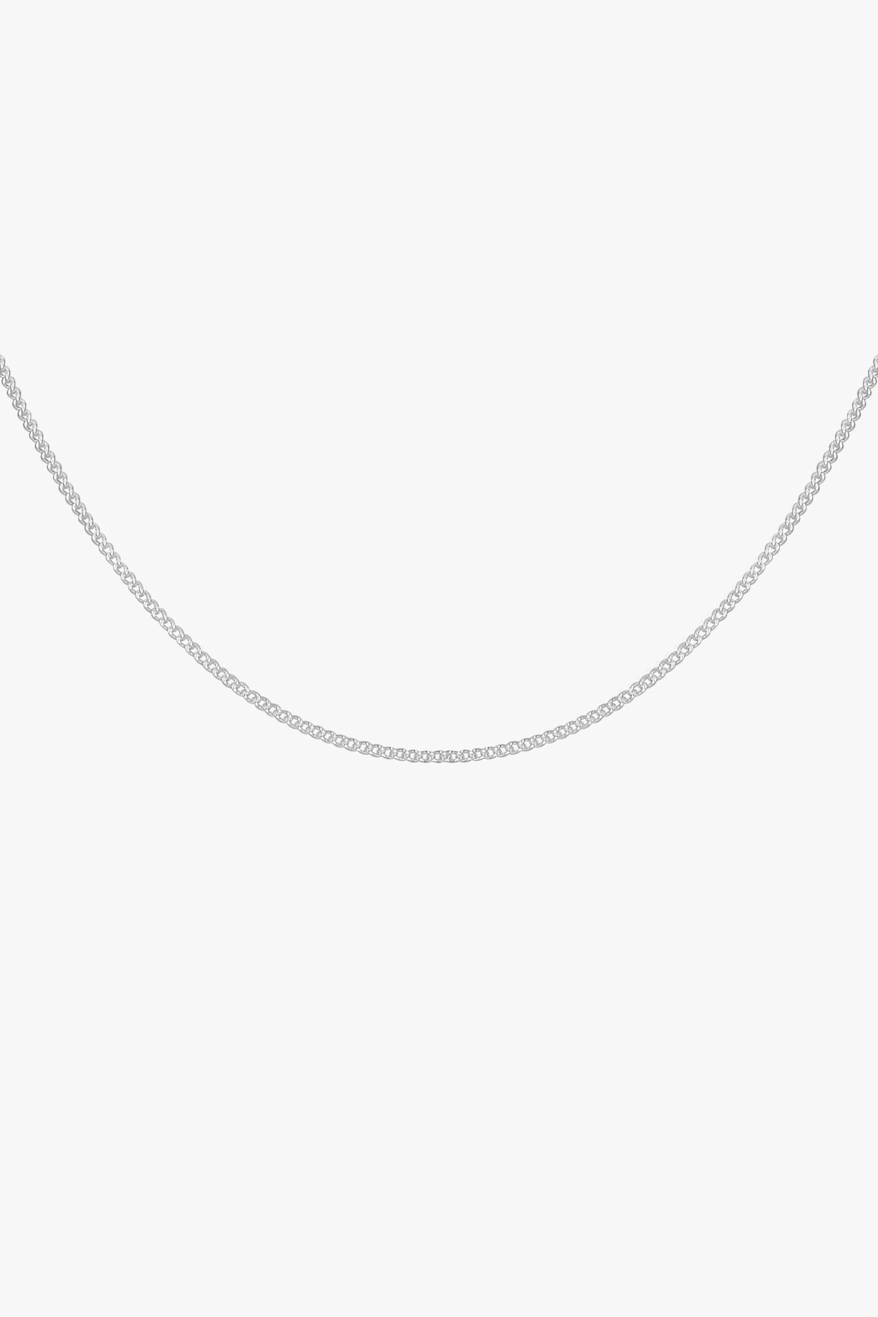 Kette Panzerkette curb chain Silber 45 cm | wildthings