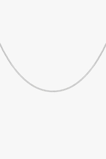 Kette Panzerkette curb chain Silber 45 cm | wildthings