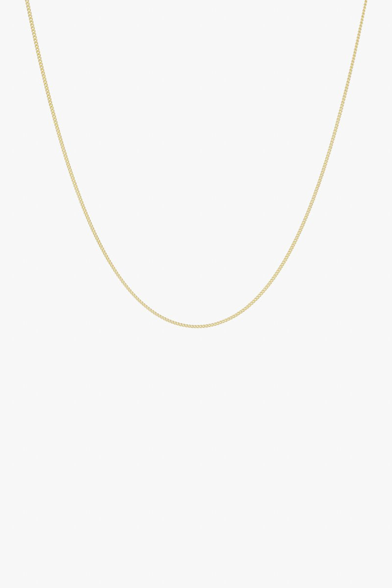 Kette curb chain necklace Gold 45 cm | wildthings